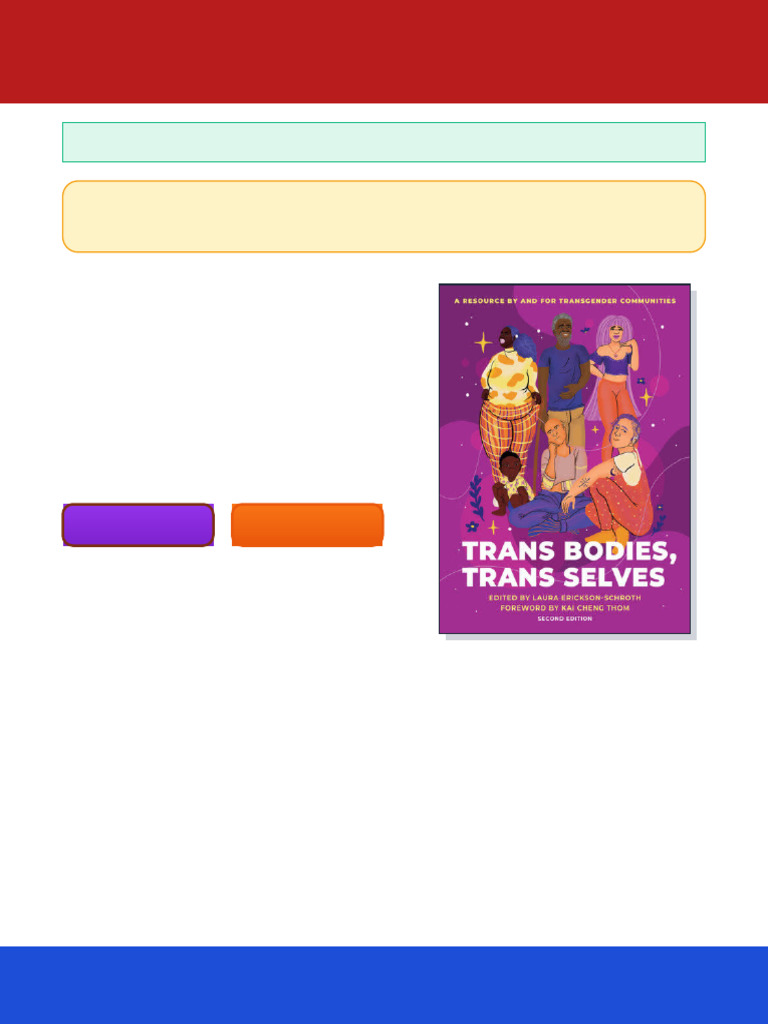 Trans Bodies, Trans Selves Laura Erickson-Schroth Ebook Text Optimized ...