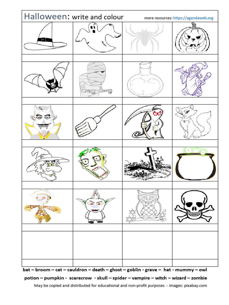 Halloween Worksheet | PDF