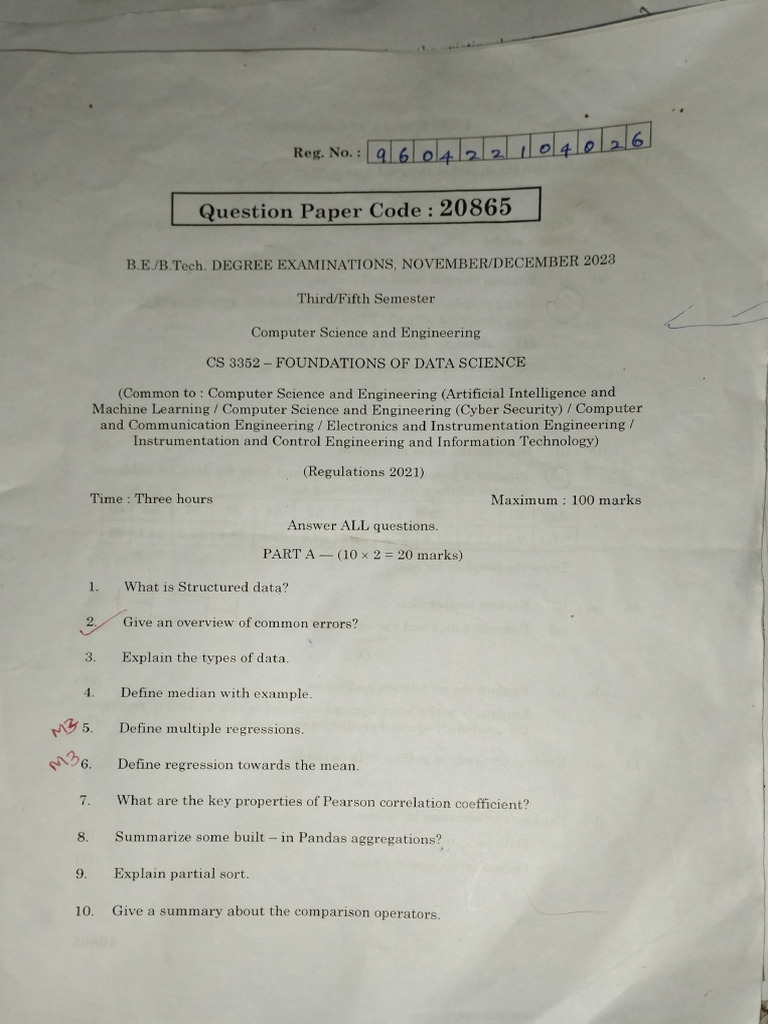 FDS Model Question | PDF