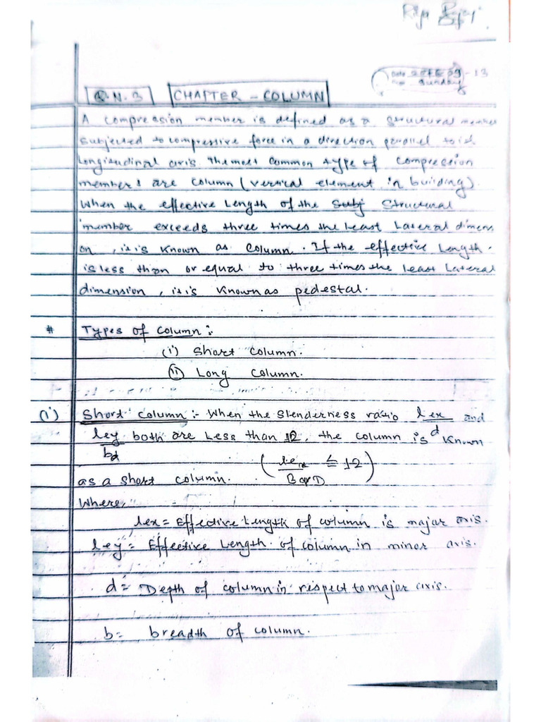 Design of Column | PDF