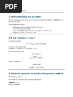 UDL Analysis for Simply Supported Beam | PDF | Bending | Beam (Structure)