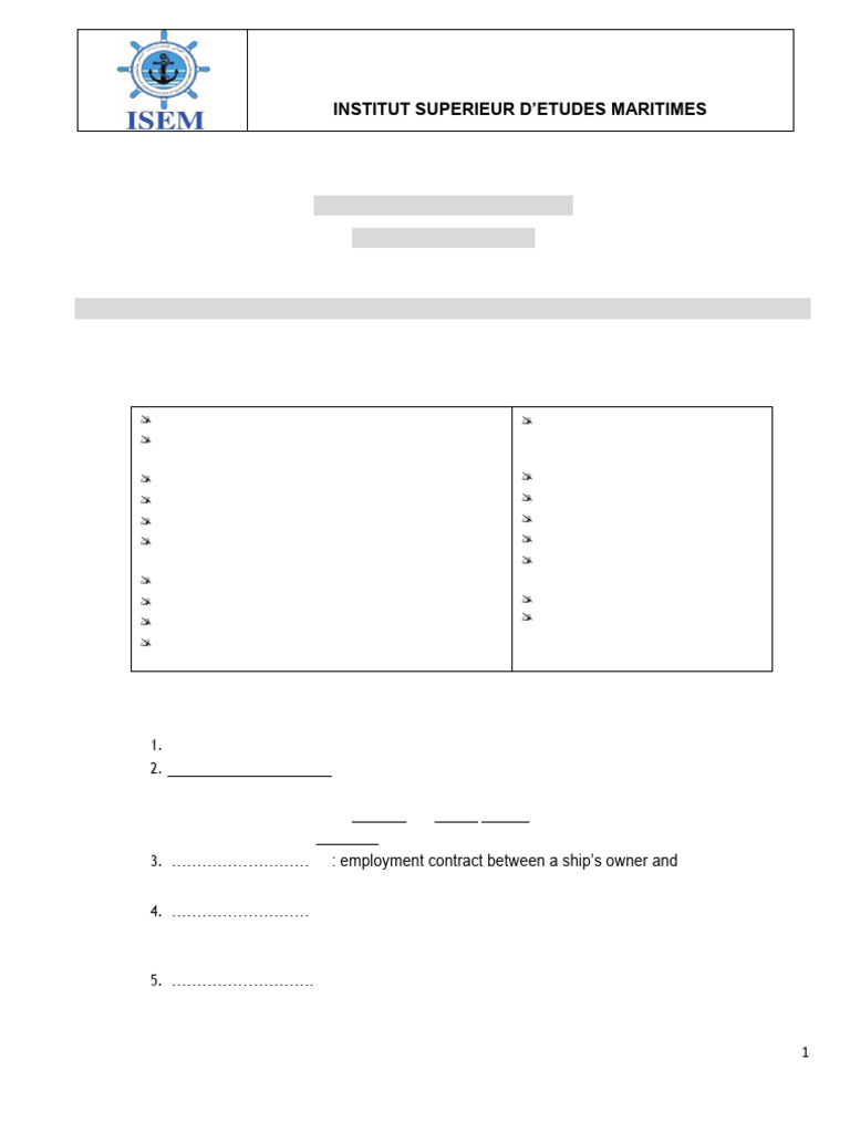 CLC Unit 4 Marine Correspondance LOP | PDF | Memorandum | Audit