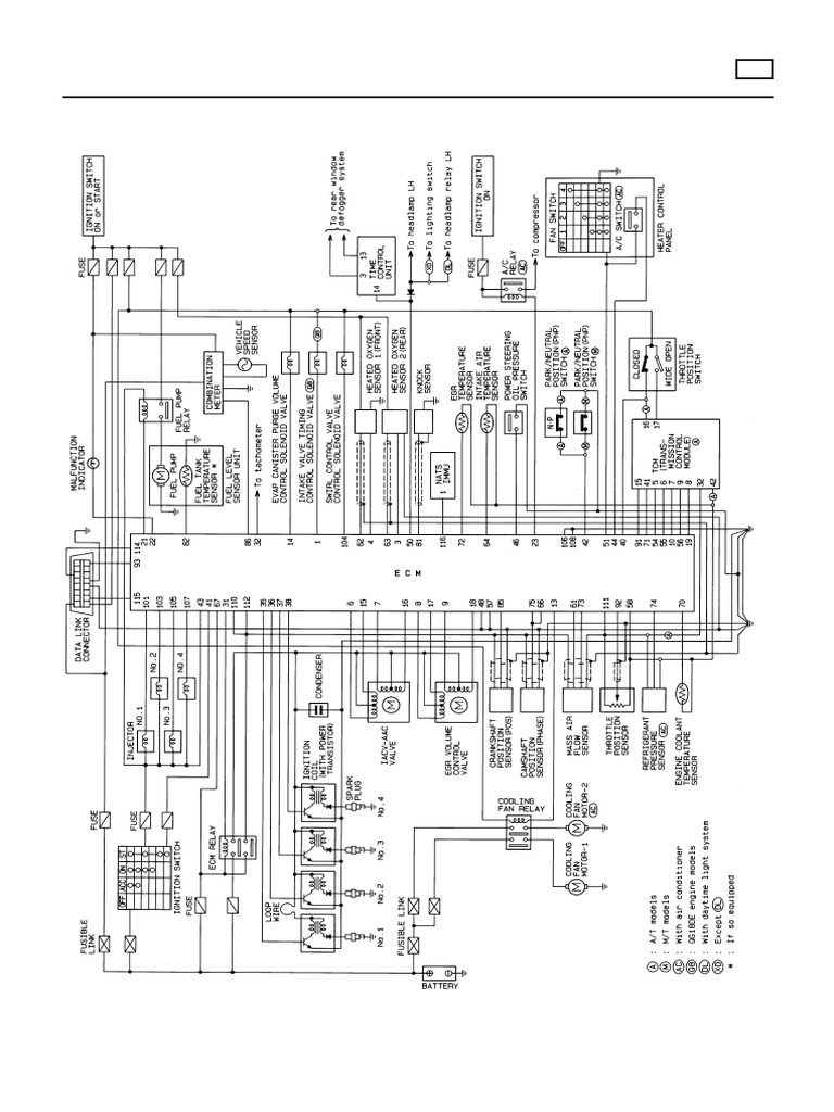Engine Control Circuit Diagrams | PDF
