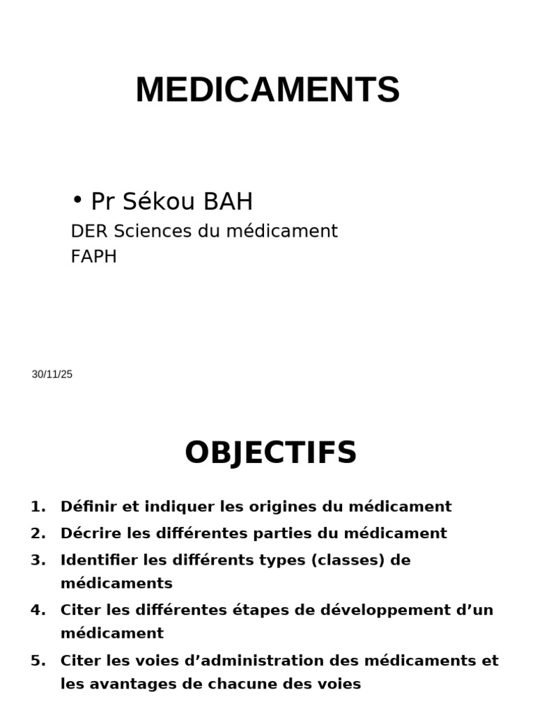 Comprendre les Médicaments : Origines et Types | PDF | Essai clinique ...