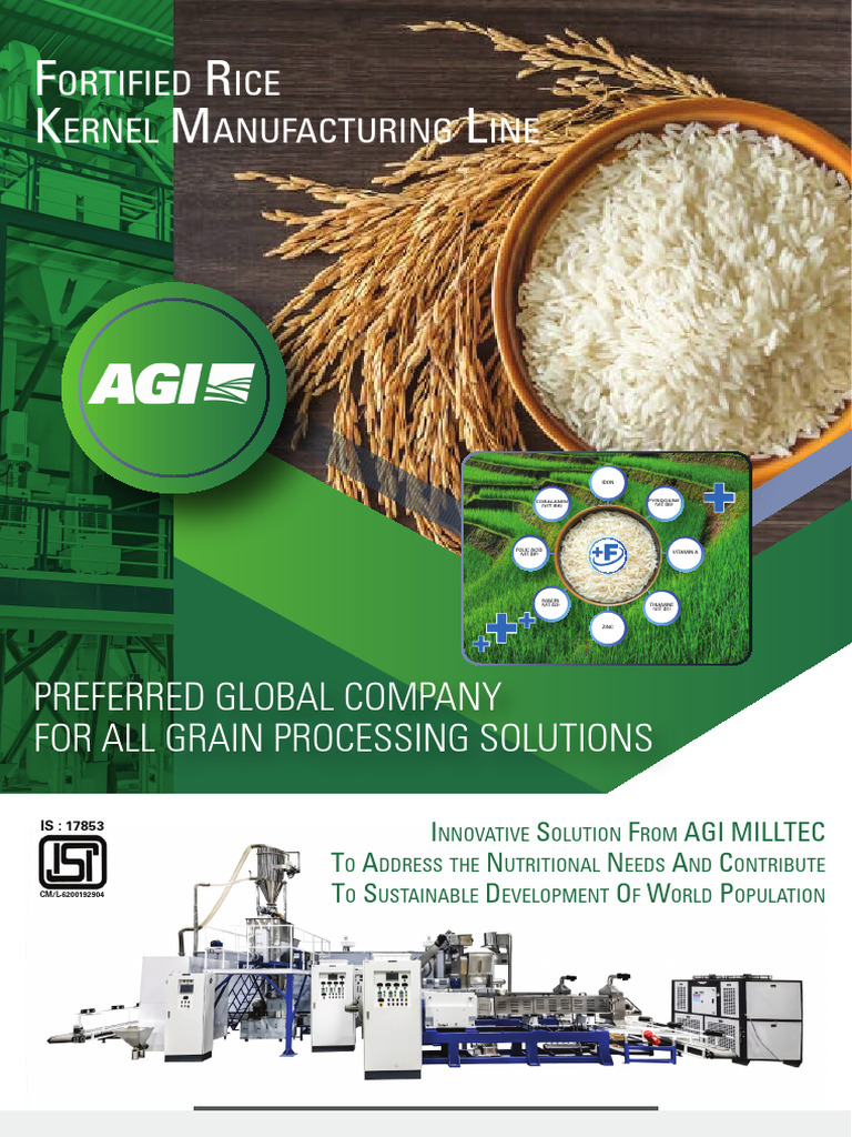 Fortified Rice Kernel Production Line | PDF