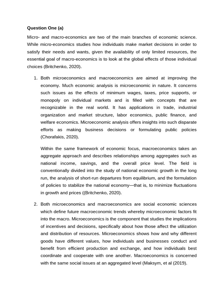 Micro vs Macro Economics Explained | PDF | Macroeconomics | Economics