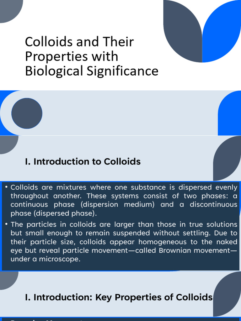 Coll Oids | PDF | Colloid | Chemistry