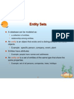 Entity Sets: Database