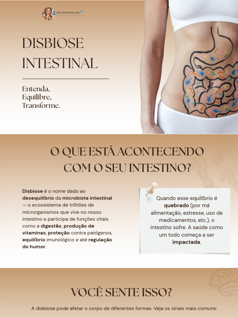 Disbiose Intestinal: Sintomas e Soluções | PDF | Ansiedade | Biologia