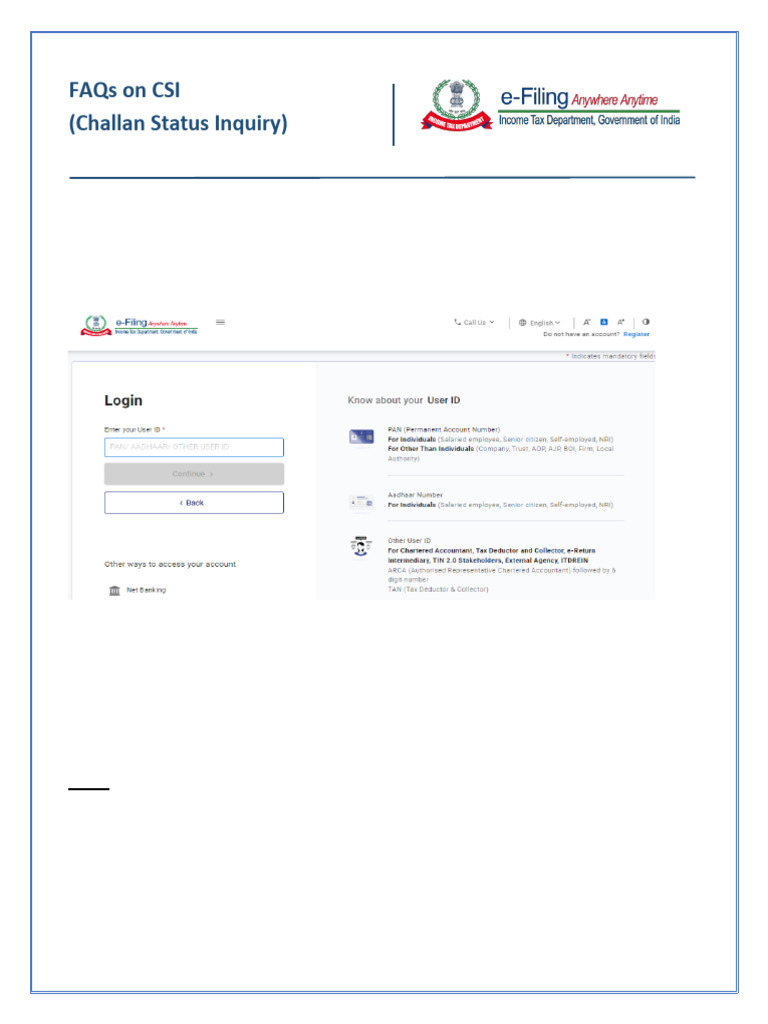 Downloading CSI File Guide for TAN Users | PDF