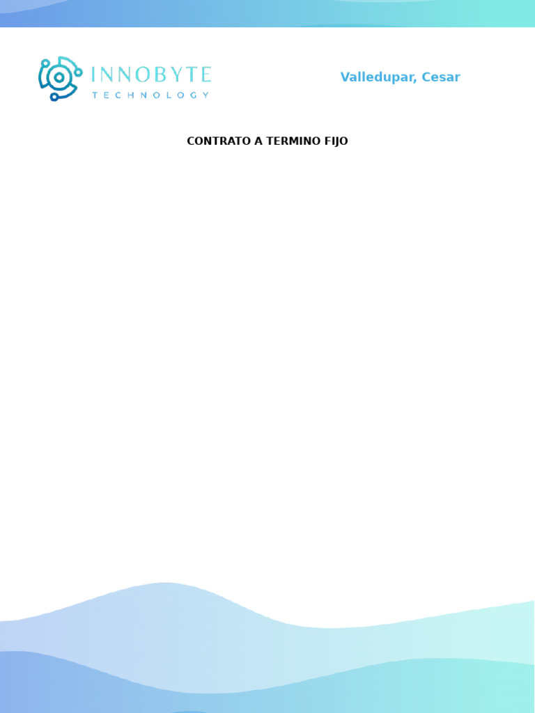 Contrato A Termino Fijo | PDF