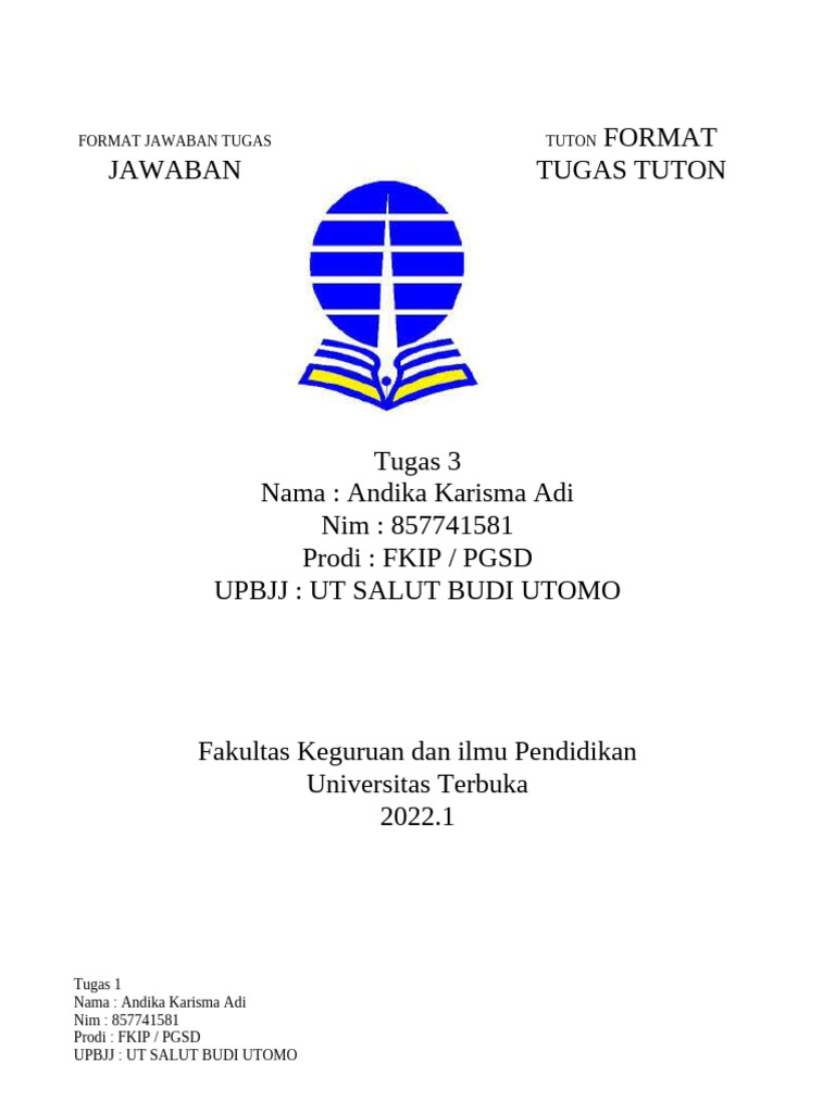 Tugas 3 PLH Spbo4323 - Andika Karisma Adi | PDF