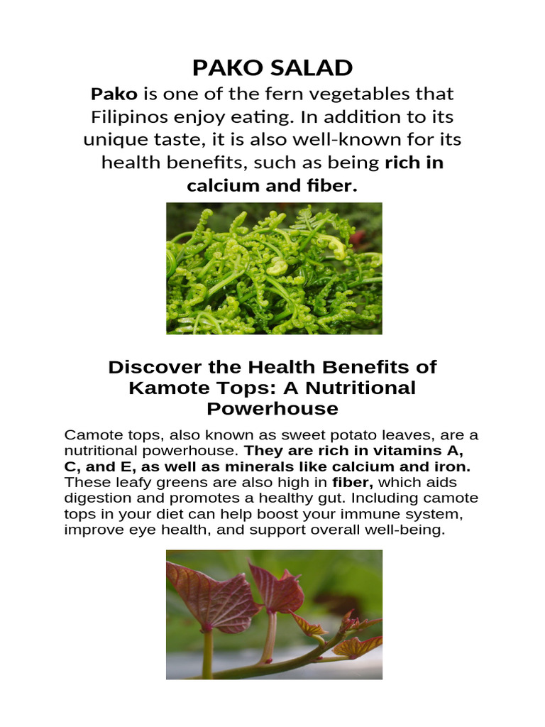 Pako Salad | PDF