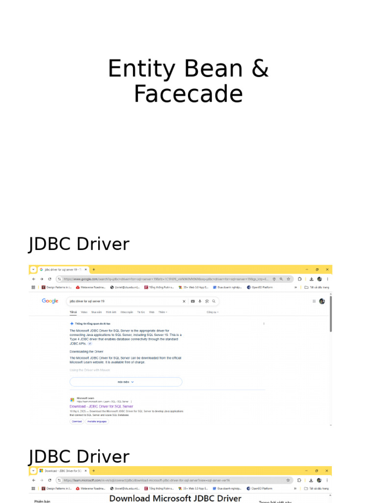 Entity Beans and JDBC Configuration Guide | PDF