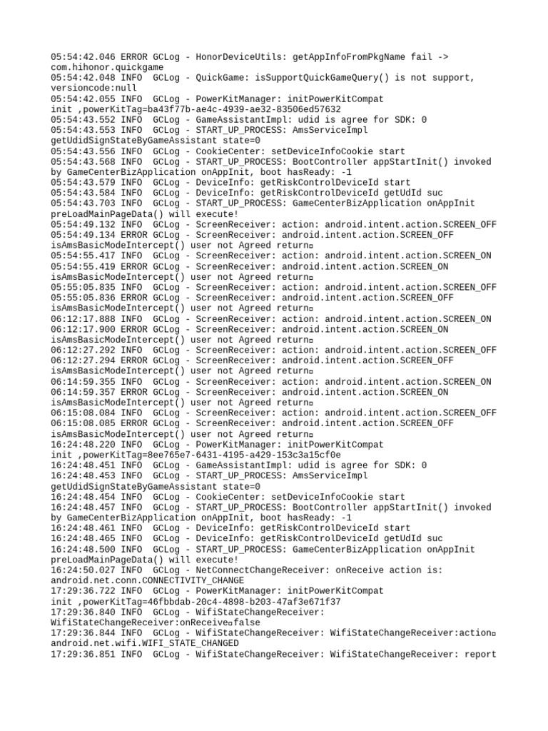 Device Log Errors and Notifications | PDF