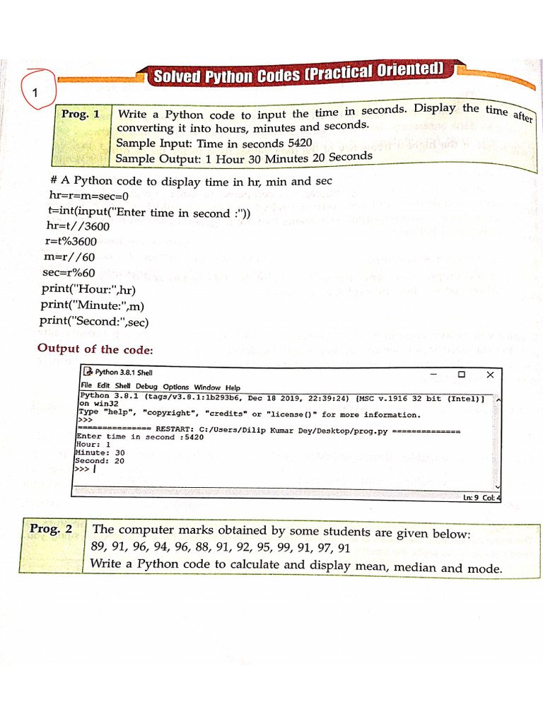 Python Programs-01_24 Programs | PDF