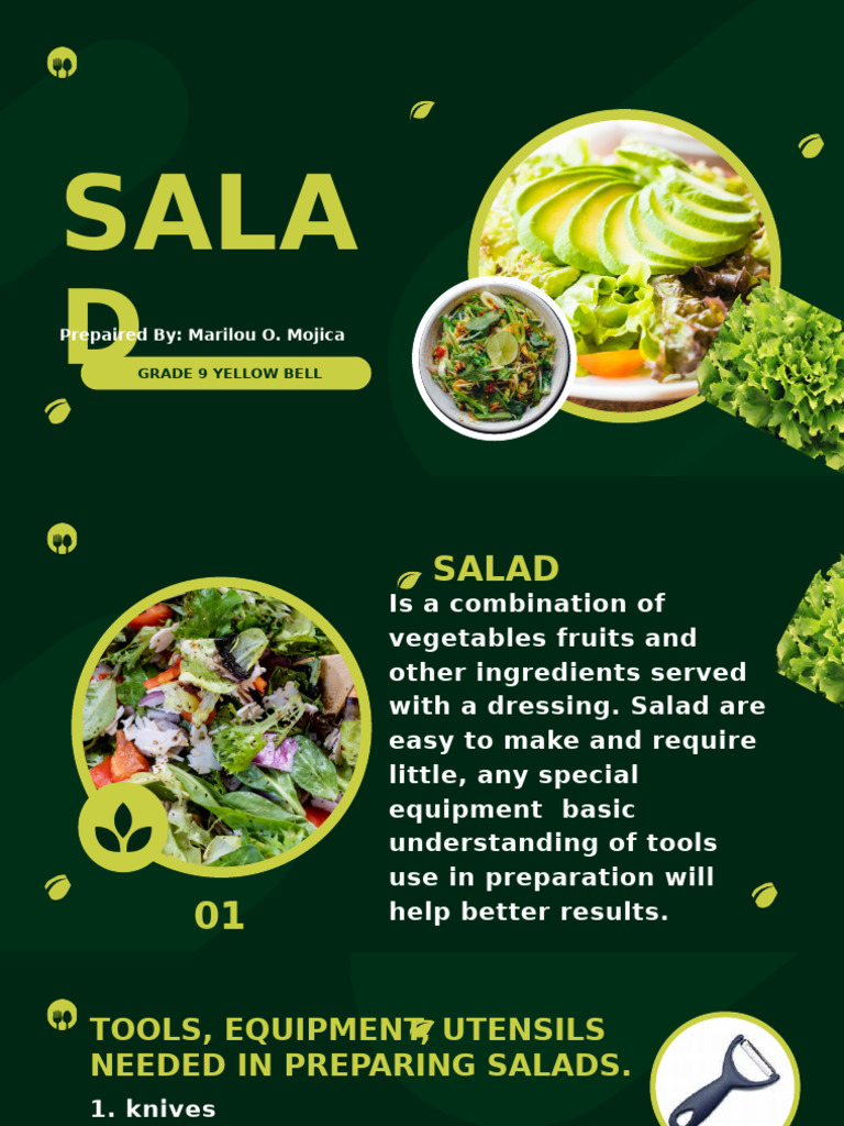 Essential Salad Preparation Guide | PDF