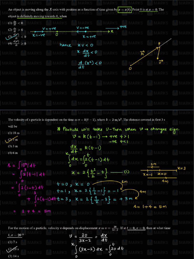 Questions Solving Video 2 Notes | PDF