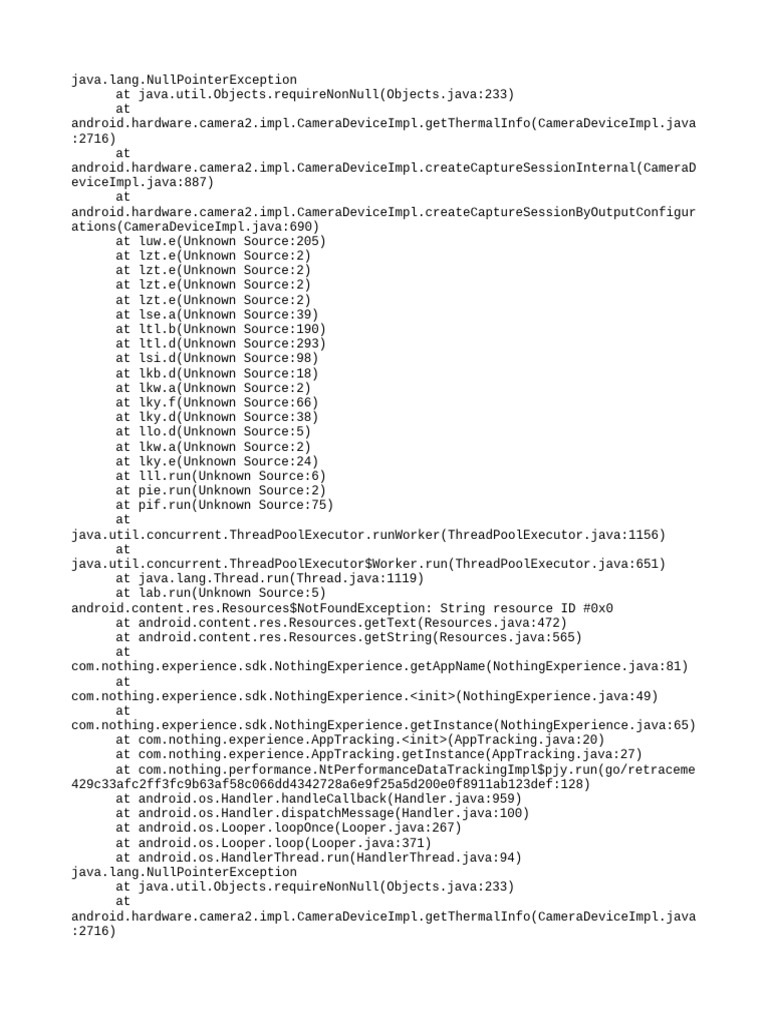 Android NullPointerException Debugging | PDF | Computing | Computer ...