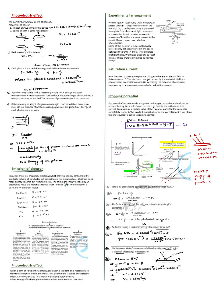 Photoelectric Effect | PDF