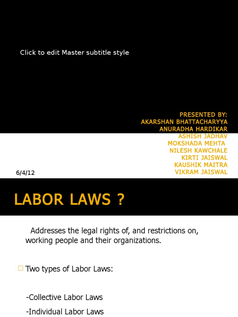 Overview of Labor Laws and Rights | PDF | Strike Action | Collective ...