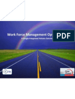 Work Force Management Optimization: A Single Integrated Holistic Solution