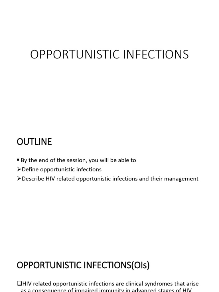 Opportunistic Infection | PDF | Candidiasis | Infection