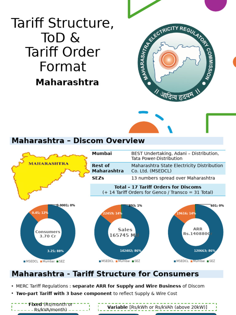 Maharashtra Tariff Structure Overview | PDF | Electrical Engineering ...