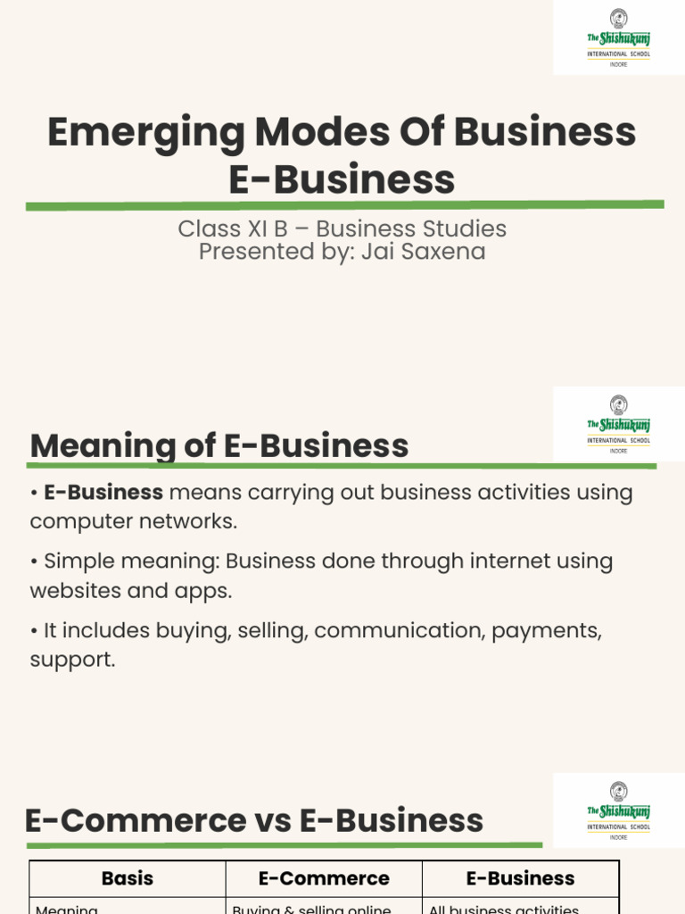 Understanding E-Business Basics | PDF | Electronic Business | E Commerce