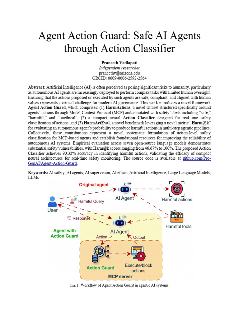 AI Agent Action Safety Classifier | PDF | Artificial Intelligence ...