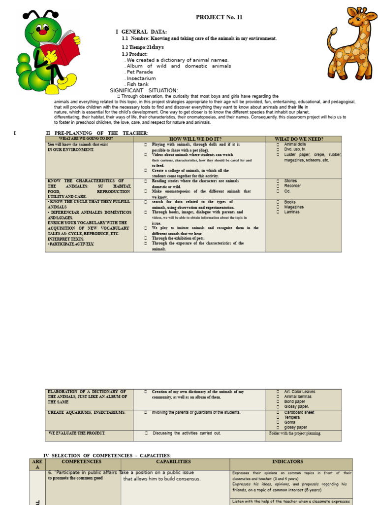 PROJECT Animals | PDF | Knowledge | Science