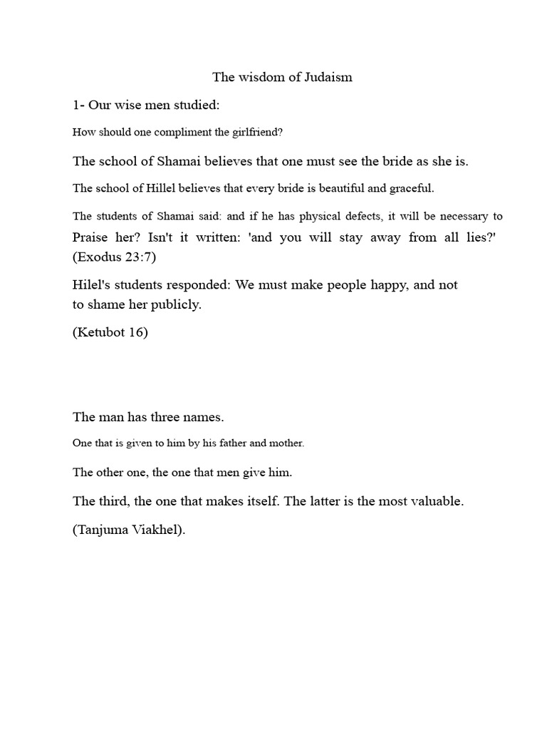 Insights from Jewish Wisdom | PDF | Torah