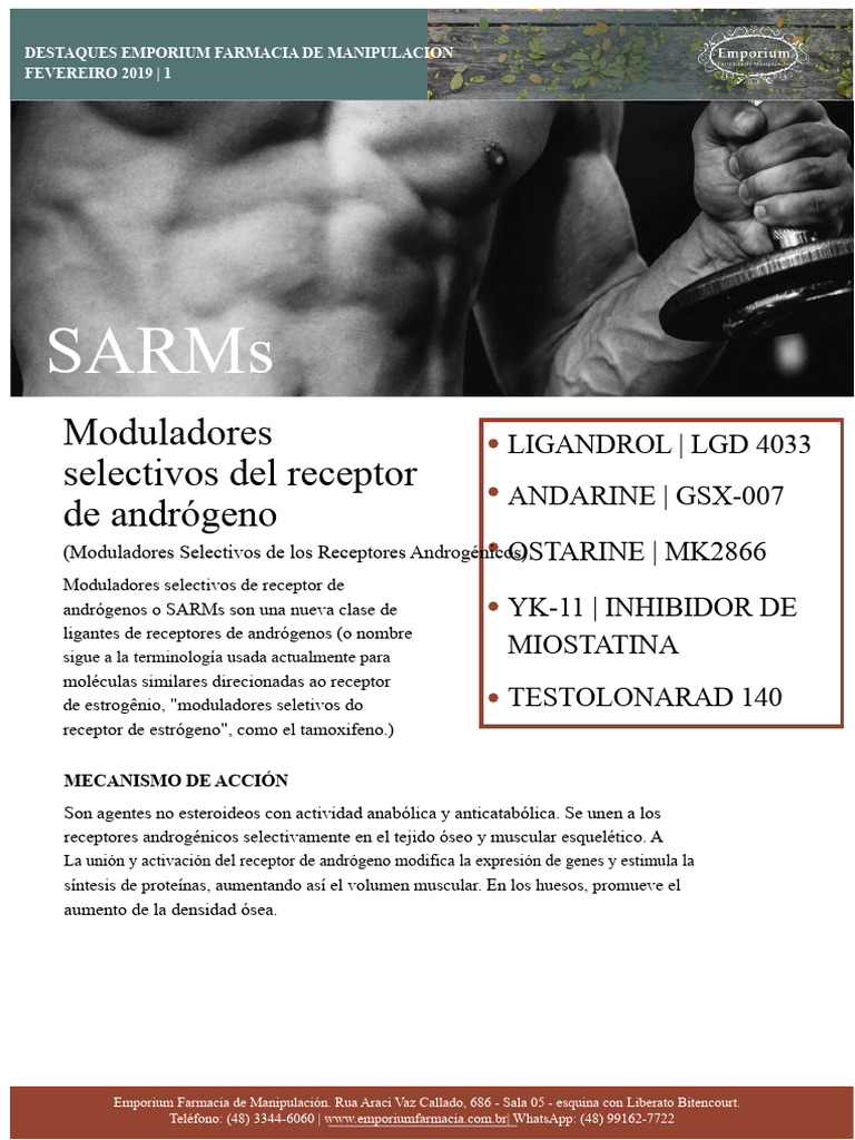 SARMs: Ligandrol y Andarine en 2019 | PDF | Testosterona | Sistema ...