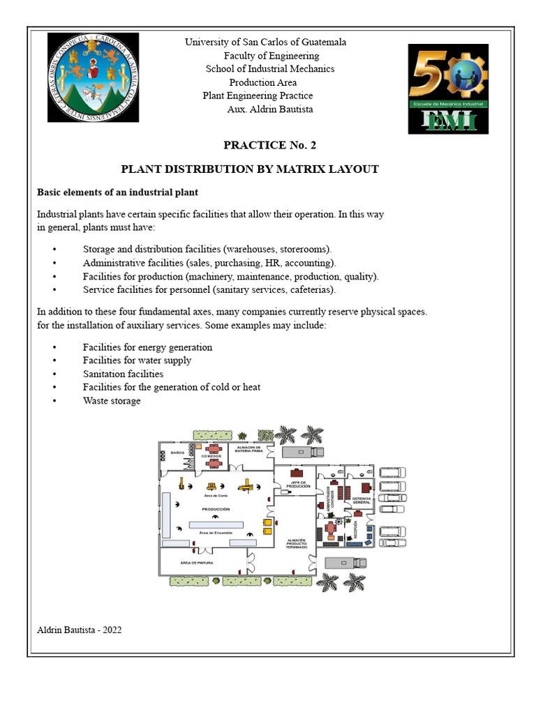 Plant Distribution Matrix Layout Guide | PDF | Engineering | Plastic