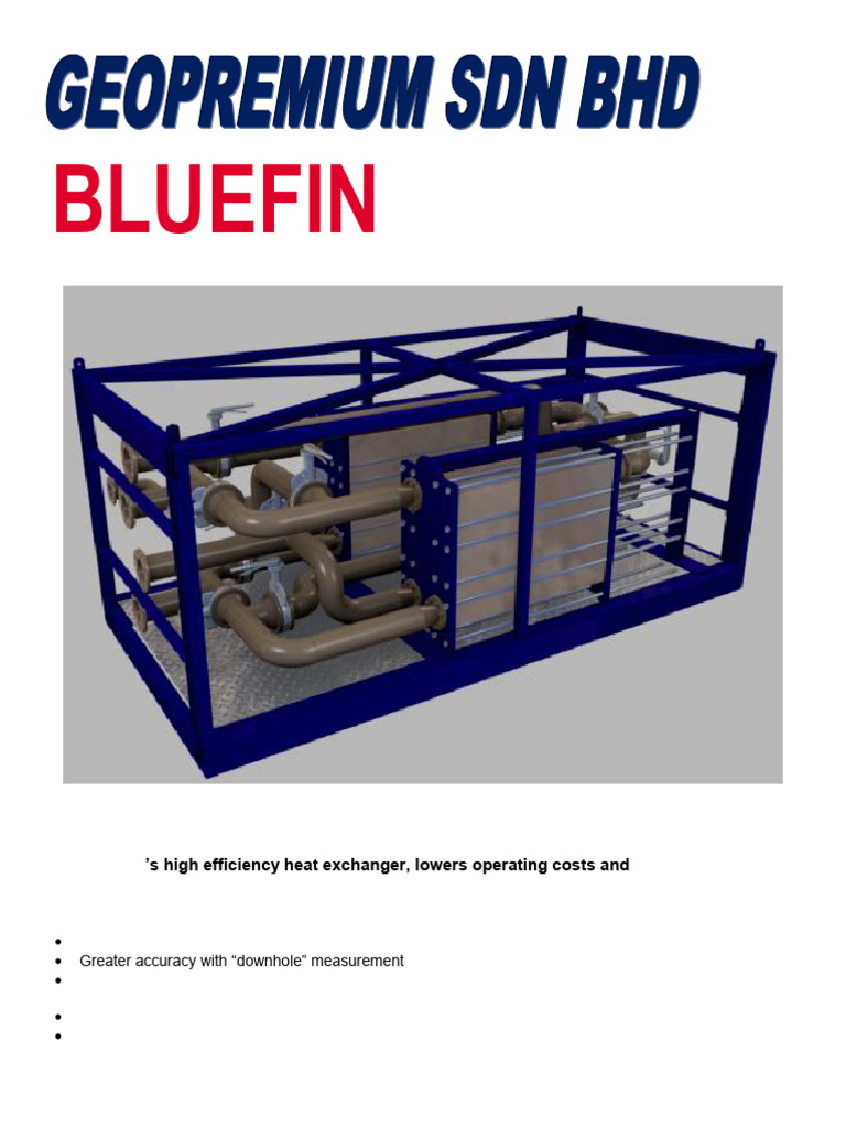 Bluefin Drilling Fluid Cooling System | PDF | Heat Exchanger | Flow ...