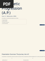 AP and GP Formulas Explained | PDF | Arithmetic | Mathematical Objects