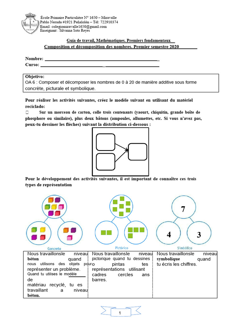 Mathématiques : Composition et Décomposition | PDF