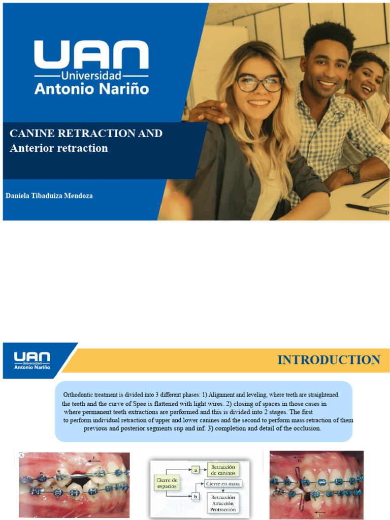 Canine Retraction Techniques in Orthodontics | PDF | Dentistry Branches