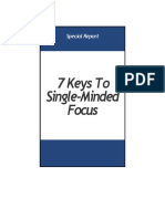 Keys To Single Minded Focus