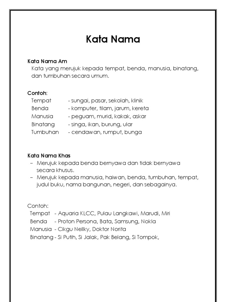 Kata Nama  PDF