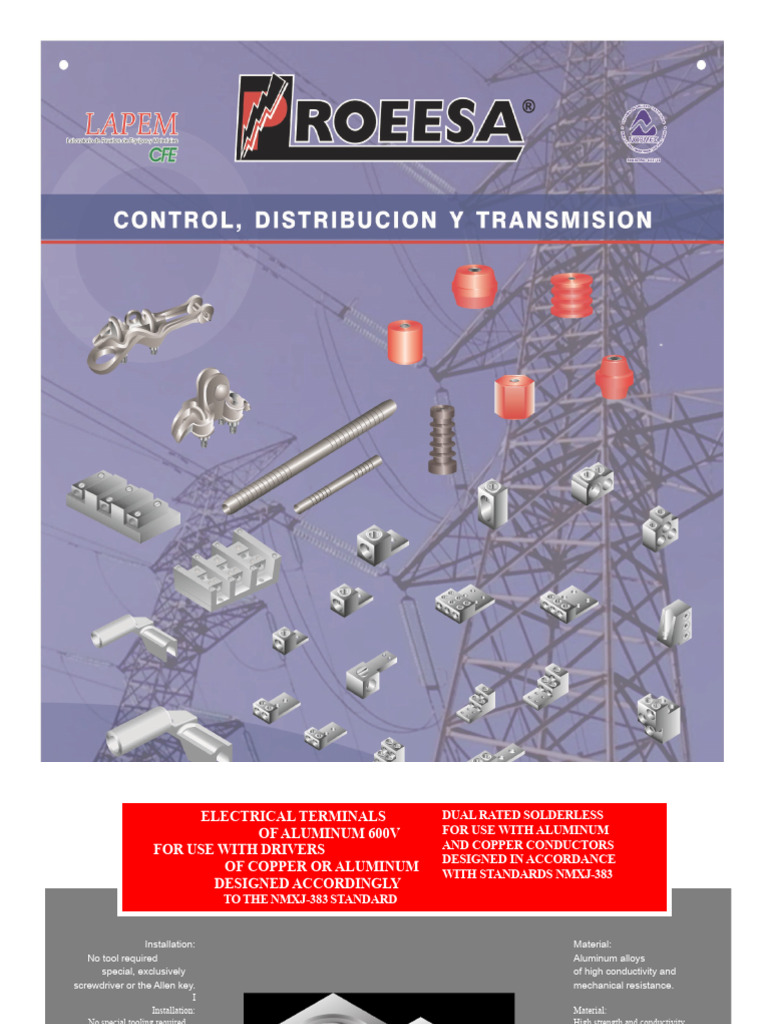 PROESA Catalog | PDF | Electrical Conductor | Electrical Connector
