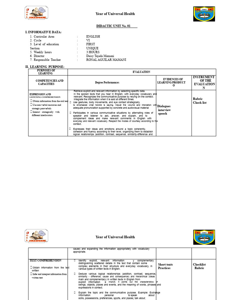 Universal Health Education Curriculum | PDF | Grammatical Gender ...