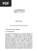 Analisis Institucional Rene Lourau