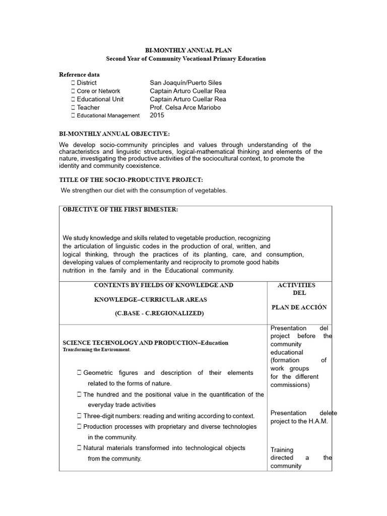 Example of PDC Plan | PDF | Knowledge | Community