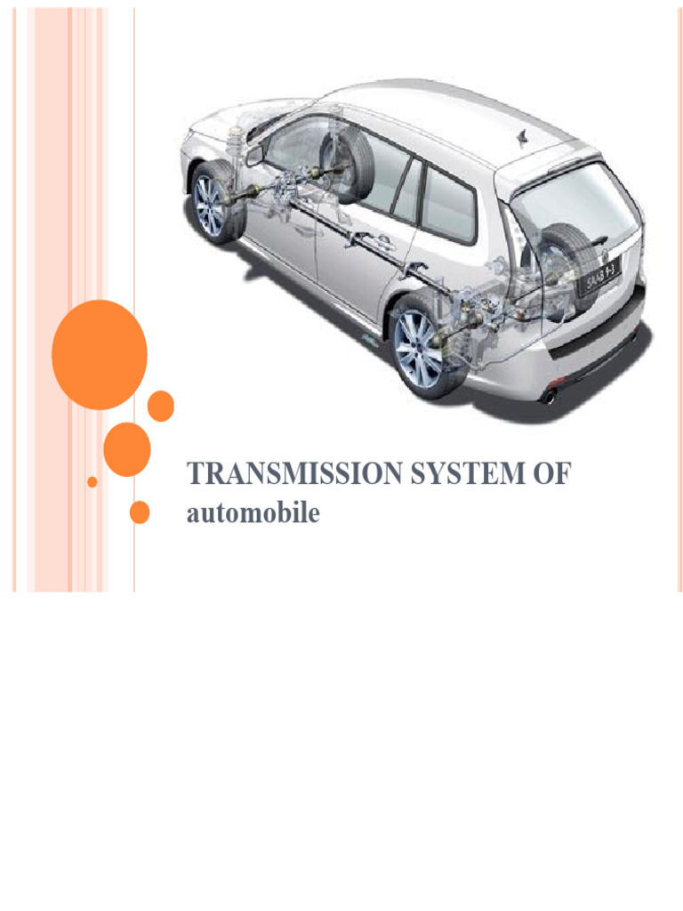 Automobile Transmission System | PDF | Automatic Transmission | Manual ...