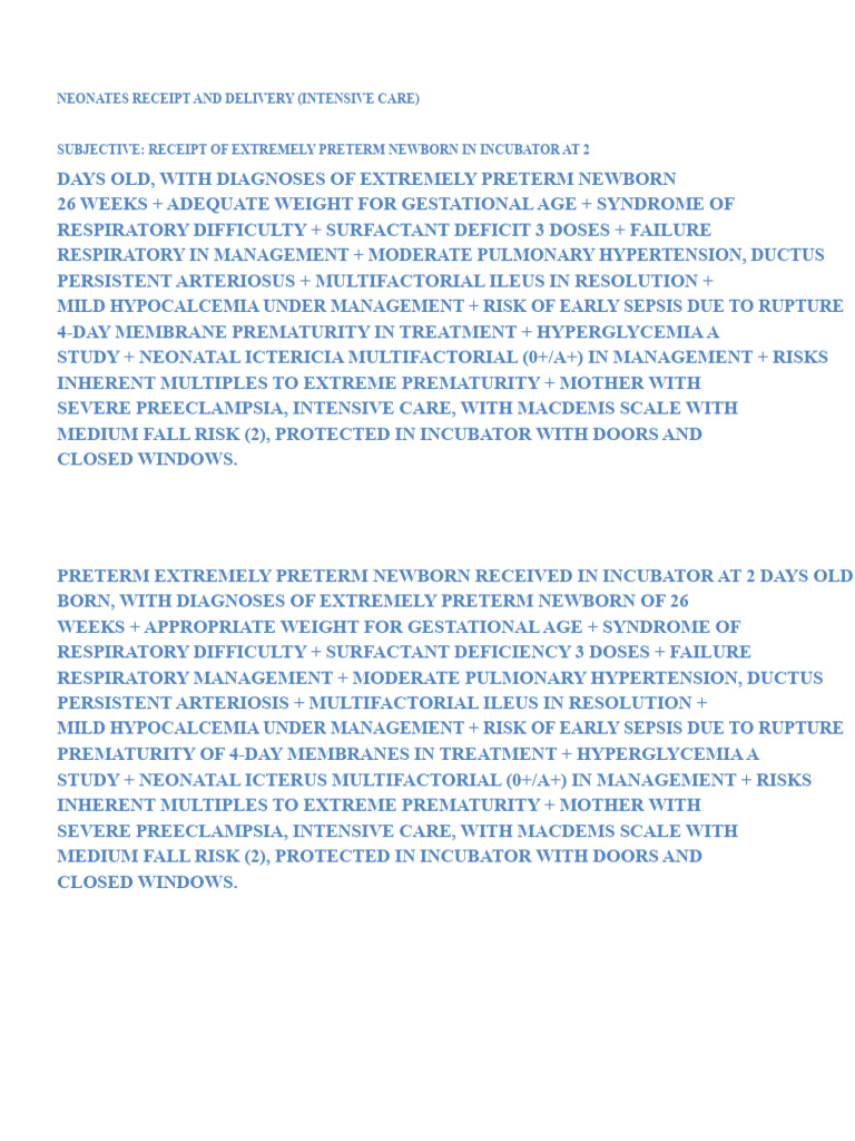 Neonatal Intensive Care for Preterm Infants | PDF | Preterm Birth ...