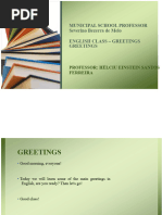 Common English Greetings Guide | PDF