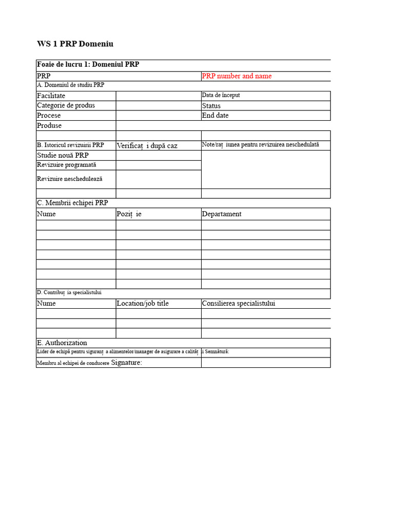 Capitolul 3 - Template de Lucru PRP | PDF