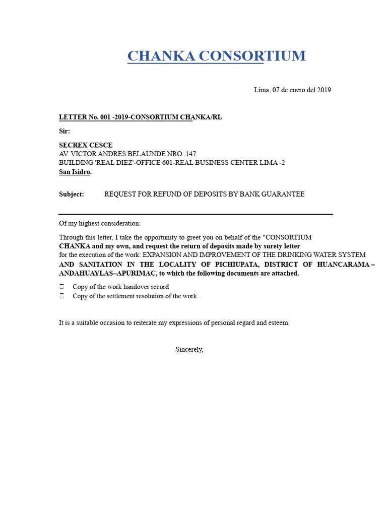 Letter For Ruc Change | PDF