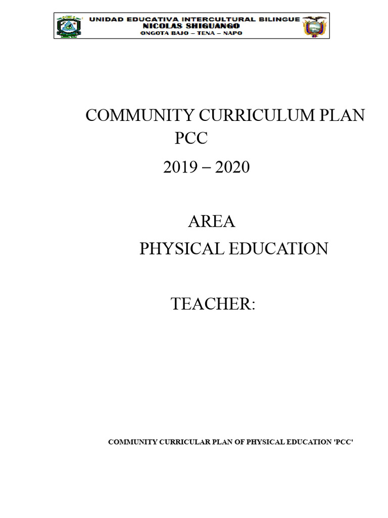 Physical Education Curriculum Plan 2019-2020 | PDF | Knowledge | Affect ...